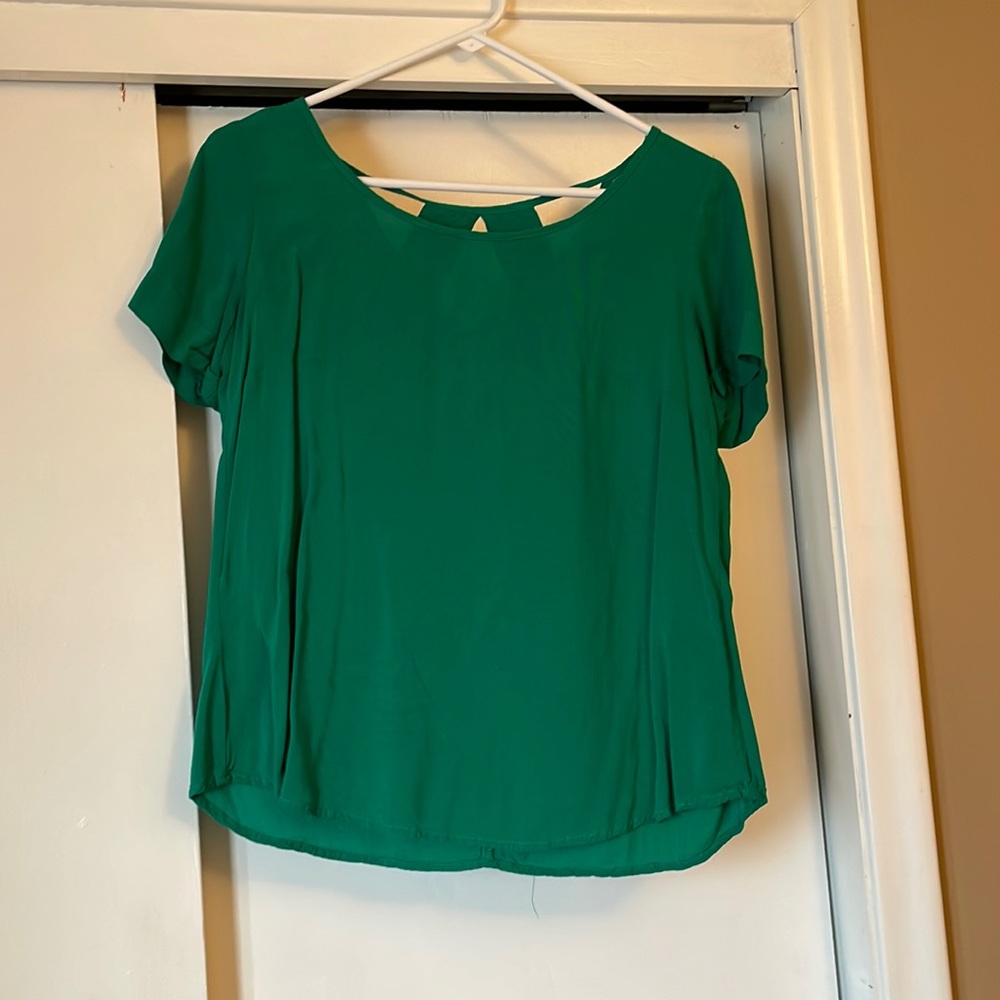 Copper Key green blouse medium